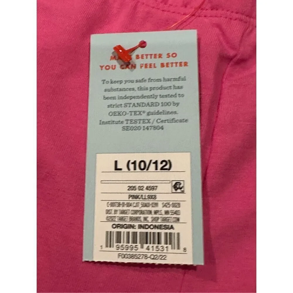 Lot of 2 Cat & Jack NWT size L girls pink leggings